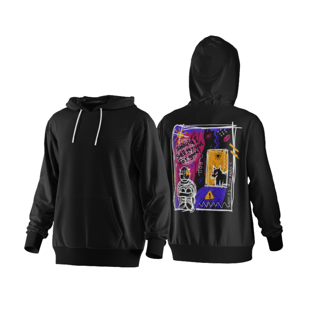 Overthinkin | Graphic Oversized Hoodie