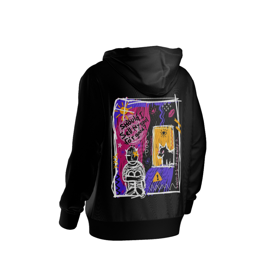 Overthinkin | Graphic Oversized Hoodie