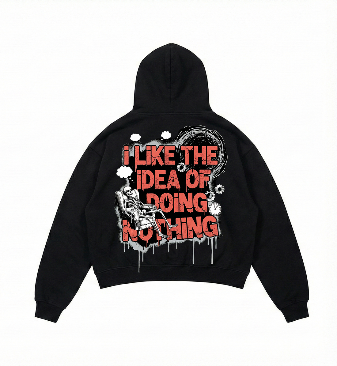 Hustle culture graphic hoodie