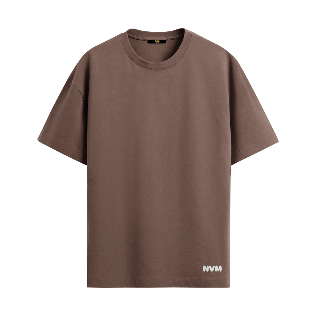 Mocha oversized T-shirt by NVM for winter layering