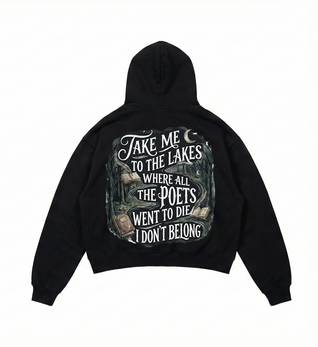 The Lakes graphic T-shirt styled for an Indian college fest