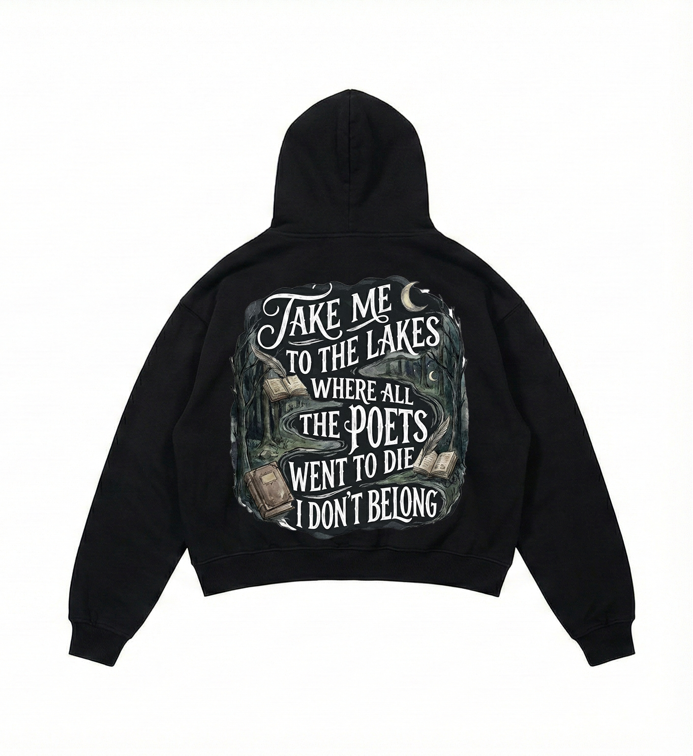 The Lakes graphic T-shirt styled for an Indian college fest