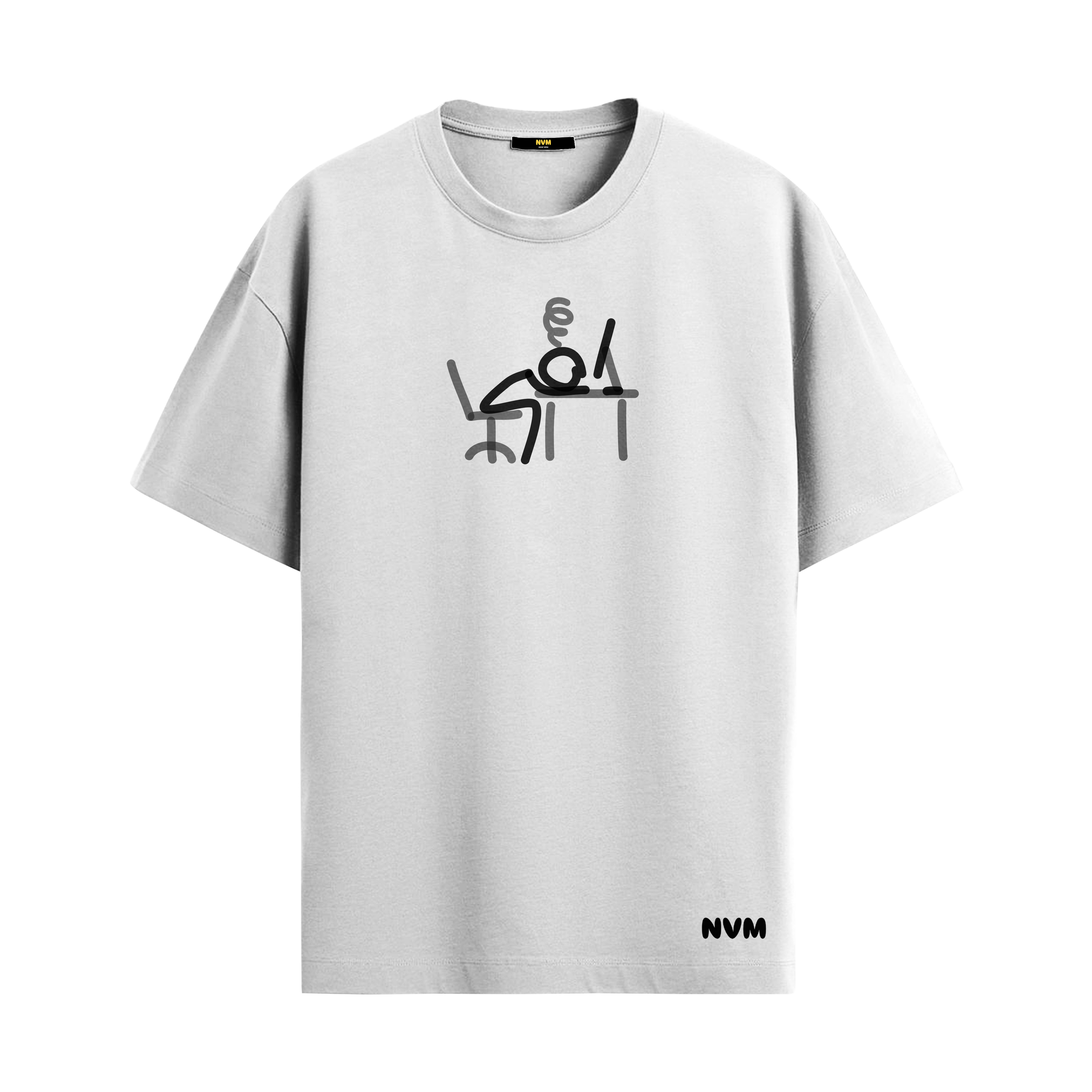Exhausted Moodle graphic T-shirt by NVM
