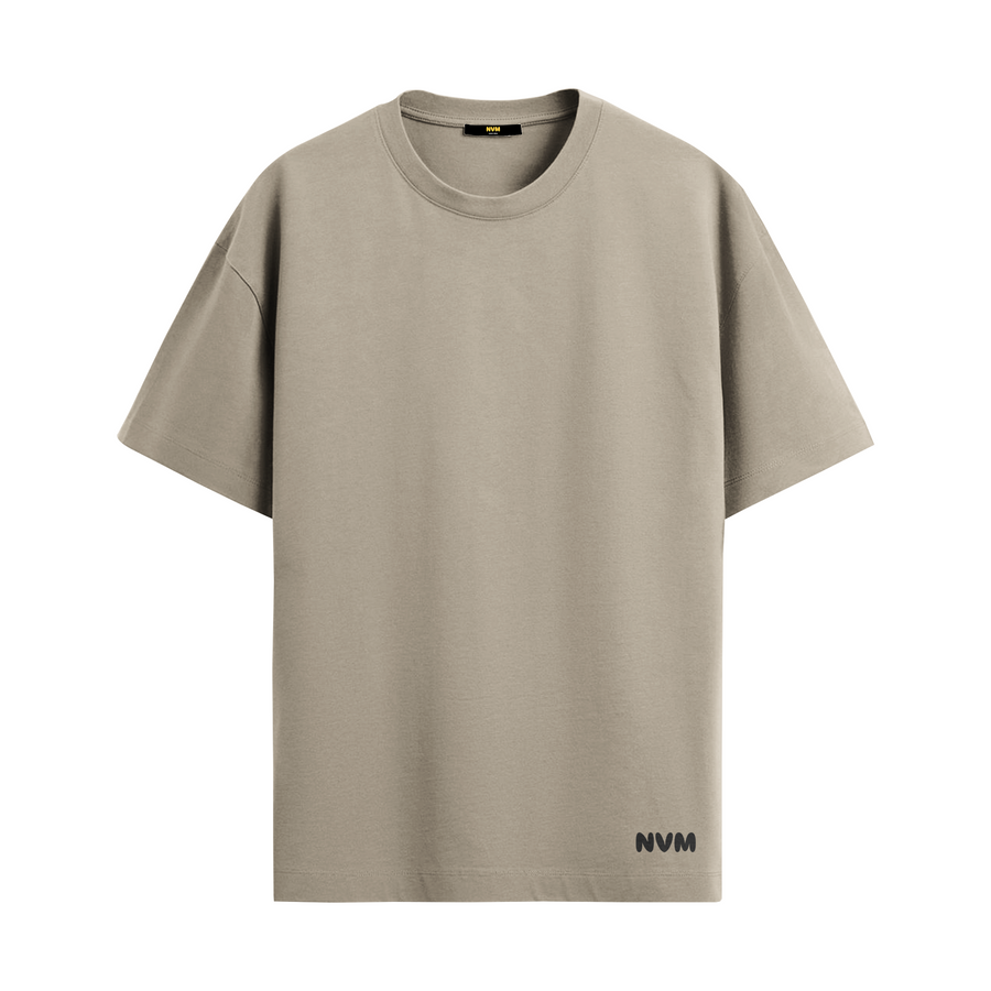 Beige | Oversized Tee | Sober by NVM oversized T-shirt by NVM