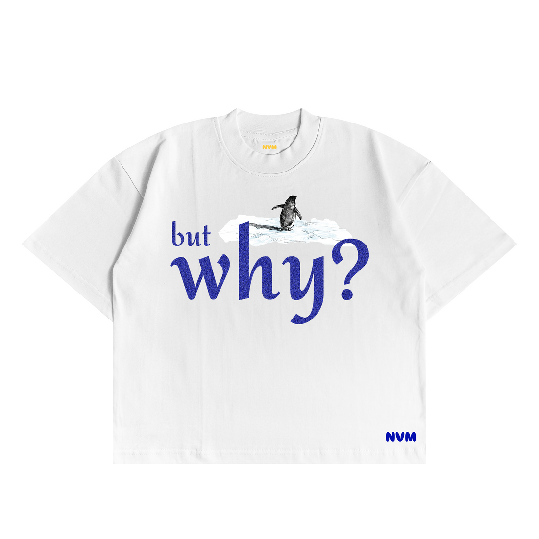 The Penguin Who Walked Away graphic T-shirt by NVM