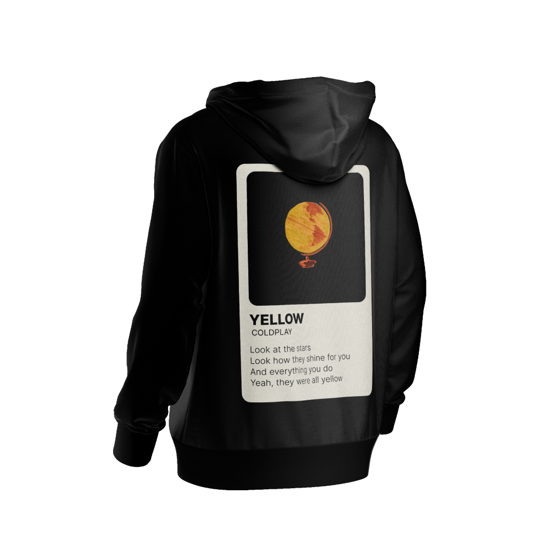 Yellow | Limited-ed Coldplay Hoodie graphic hoodie by NVM