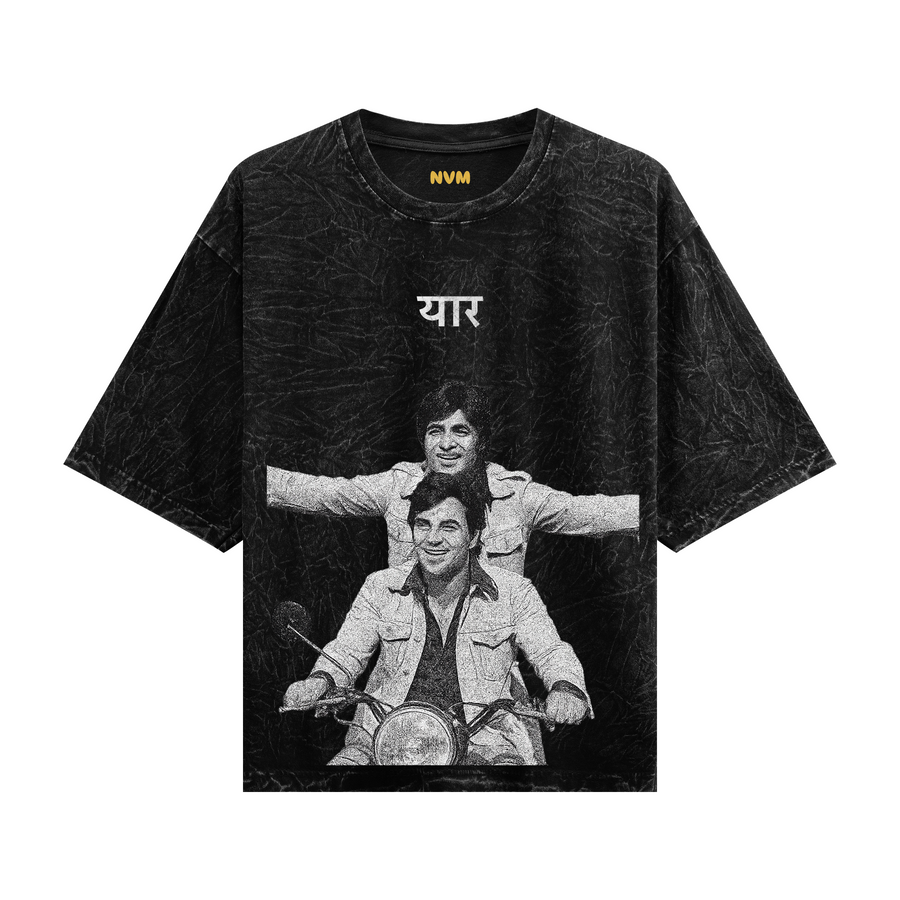 yaarana | Jai Veeru graphic T-shirt by NVM