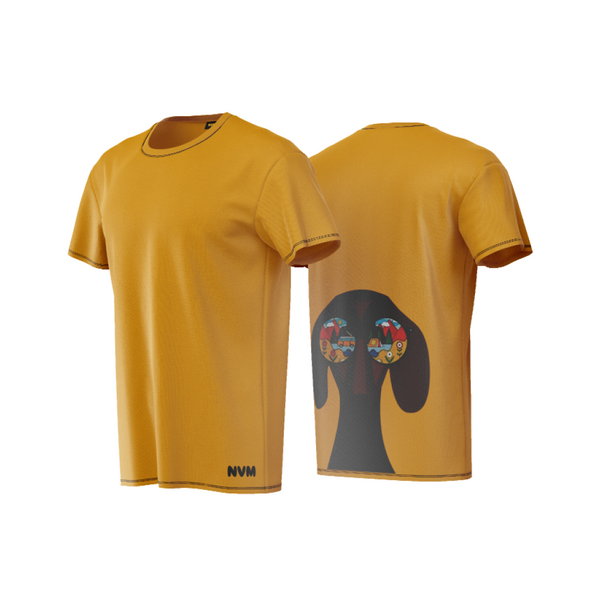 Snoopy Doo | Geometric Tee | Mustard