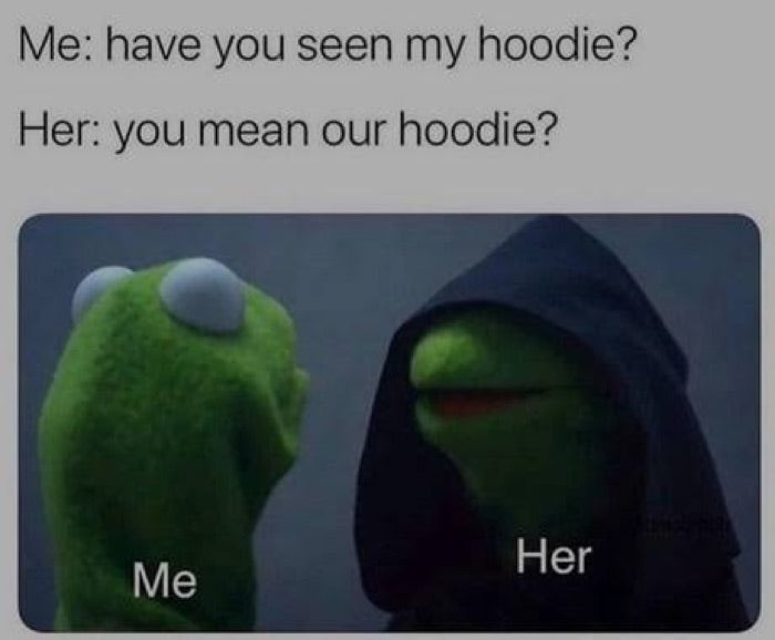 Kermit our hoodie meme